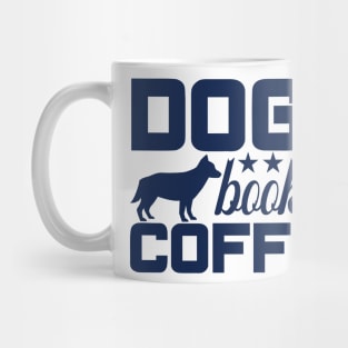 Dogs, Coffee, and Books Tee - A Cozy Blend of Canine, Caffeine, and Literature Mug